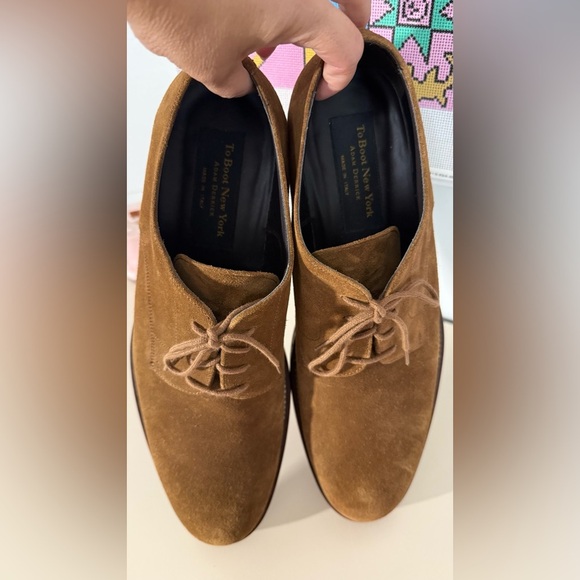 NEW!!! To Boot New York
ADAM DERRICK Oxford Gunn Mid Brown Suede Derby - Picture 6 of 7